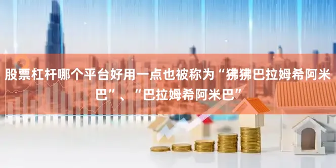 股票杠杆哪个平台好用一点也被称为“狒狒巴拉姆希阿米巴”、“巴拉姆希阿米巴”